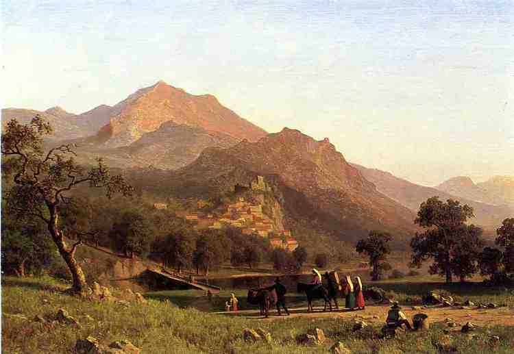 Albert Bierstadt Oil Painting Rocca de Secca